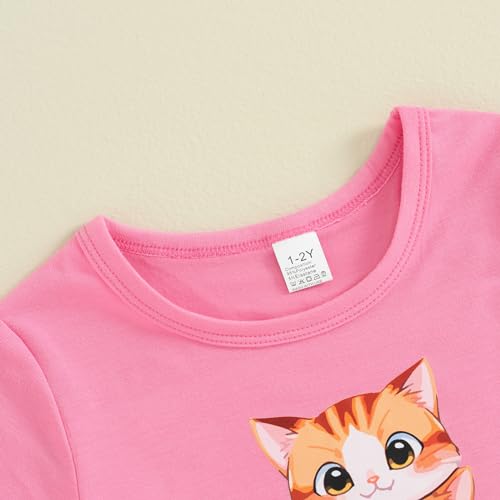 Mubineo Toddler Girl Summer Short Sleeve T Shirts Tops Cute Animal Print Little Kids Tee Shirt Clothes4