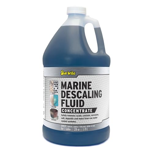 STAR BRITE Marine Descaling Fluid Concentrate 1 Gallon - Engine Scale & Deposit Remover Safe for Seals & Gaskets (083900)
