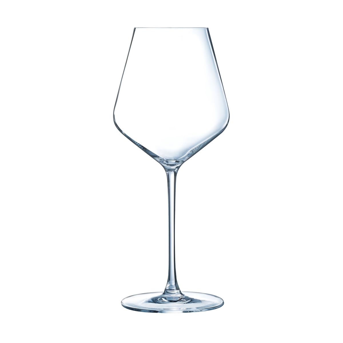 Cristal d'Arques Paris - Collection Ultime - 6 Verres à pied 38 cl en Cristallin - Brillance et Haute Résistance - Fabriqués en France - Emballage renforcé, adapté à la vente en ligne
