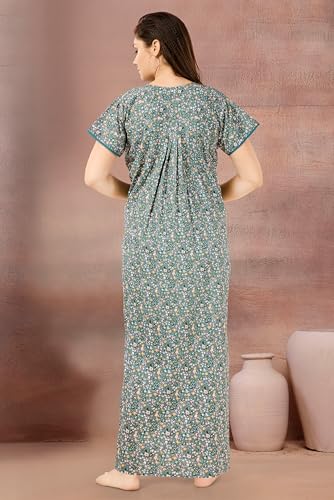 Image of Soulemo Women Cotton Floor Length Nighty 1648