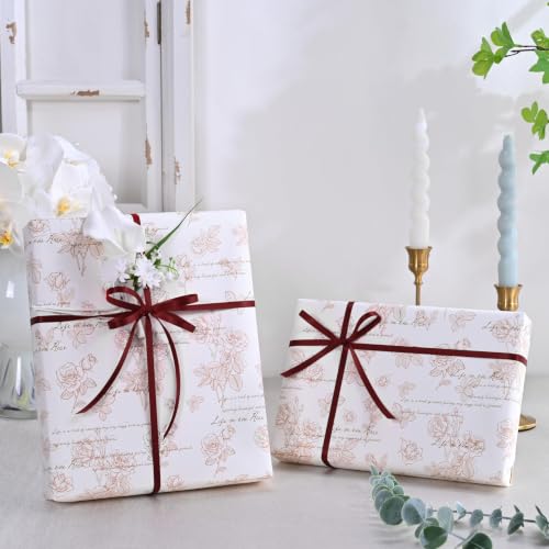 Image of Double Face Sherry Satin Ribbon 1 /4 inch X 50 Yards Polyester Sherry Ribbon for Gift Wrapping Very Suitable for Weddings Party Hair Bow Invitation Decorations and More
