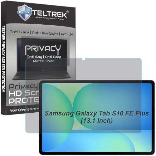 Image of Privacy Matte Anti Peep Screen Guard Compatible With Samsung Galaxy Tab S10 FE Plus /Tab S10 FE+ 13.1 inch Inch Tablet Anti Spy Screenguard Not a Tempered Glass Screen Protector
