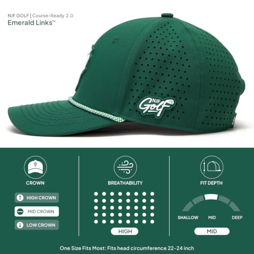 Image of NJF Golf Performance Hats for Men with Tee Holder & Magnetic Ball Marker