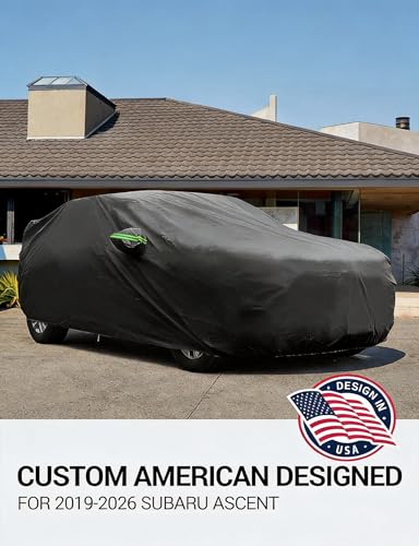 Image of Proadsy Custom Fit Car Cover for 2019-2026 Subaru Ascent Waterproof Outdoor | UV-Blocking Waterproof With Soft Lining Prevents Leaks & Scratches. Perfect For Sunny, Snowy Outdoor Parking, Garage Storage