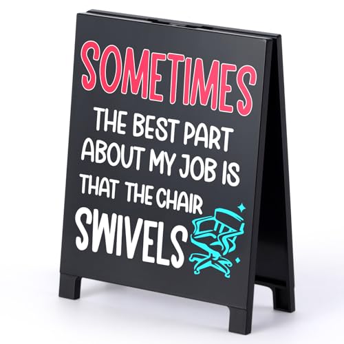 I'm An Accountant to Save Time Never Wrong Funny Acrylic Desk Sign Board Style Office Table Decor Gift for Accountant Coworkers Friends Home Workspace Cubicle Tabletop Desk Decoration for Tax Season