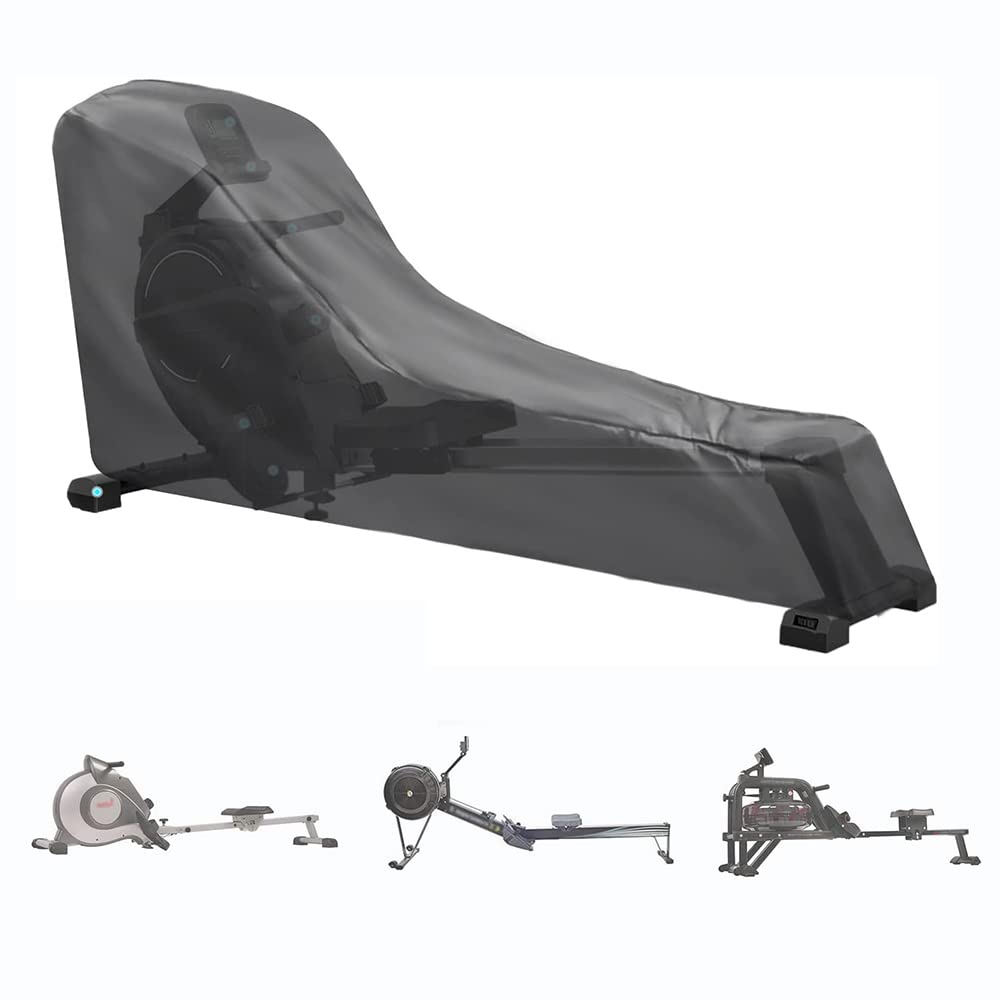 Onlyme Rowing Machine Cover Waterproof, Fitness Equipment Cover for Concept 2 Rowing Machine, Indoor Outdoor Dustproof Rowing Machine Covers for Home Gym, 241x61x41/102cm