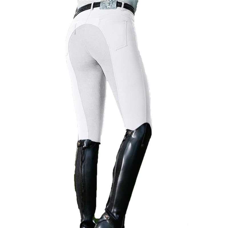 VIVICOLOR Pantalones de Montar a Caballo para Mujer, Mallas de Montar clásicas, Mallas elásticas para Caballos con Bolsillos