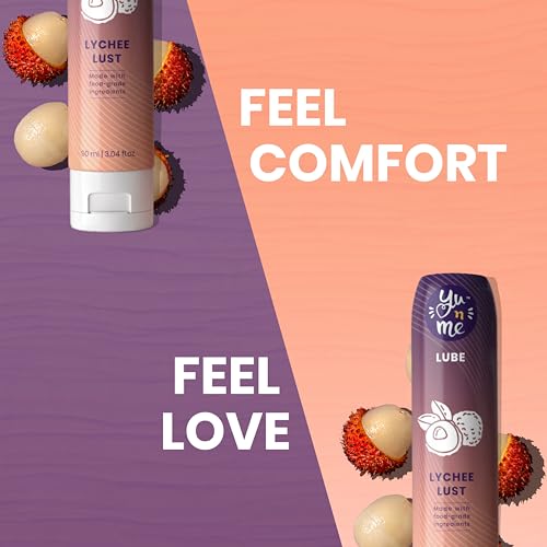 Image of Yu n Me Aloe-Based Lychee Massage Gel | 100g | Long-Lasting Smooth Glide Formula | Edible-Grade Flavour | pH Balanced | Dermatologically Tested | Lychee Flavour | Personal Care | Pack Of 2