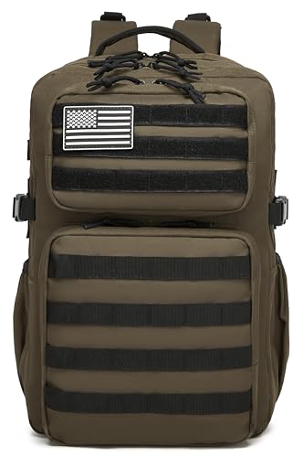Image of Wotony Military Tactical Backpack for Men Waterproof Daypack 3 Day Assault Pack Molle Bag with Water Bottle Holder