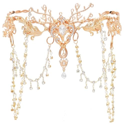 Tocados accesorios de cosplay tipo tiara elfa que no dañan el cabello 2