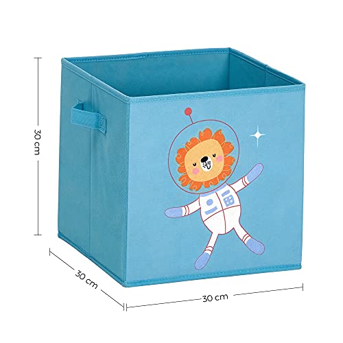 SONGMICS Scatole Portaoggetti per Bambini, Set di