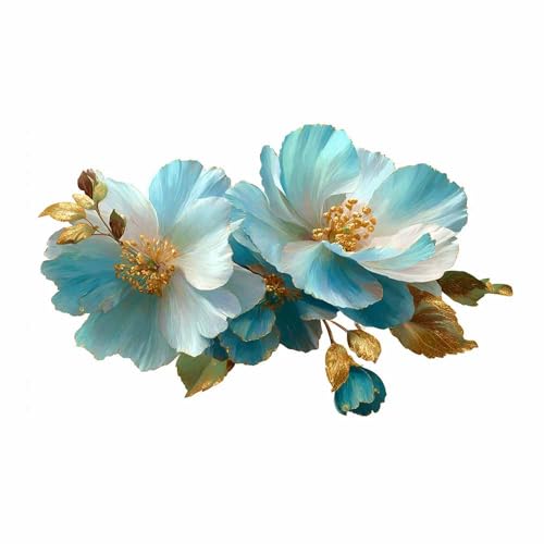 Toile floral pastel bleu installez une ambiance douce dans votre bureau
