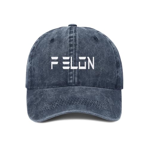 Casual Trucker Cap for Men,F Elon and The Felon Baseball Hat