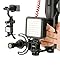 ULANZI PT-3 Triple Cold Shoe Mount Adapter Aluminium für Gimbal (DJI Osmo Mobile 2/3, Zhiyun, Feiyutech), Kamera und Smartphone Vlog Video Mikrofon Verlängerungsstange