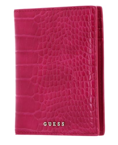 Passport Case GUESS fuchsia étui de protection rigide pour passeport