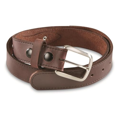 Guide Gear 1.25” Ranger Belt; Leather Waistband Supports Holster