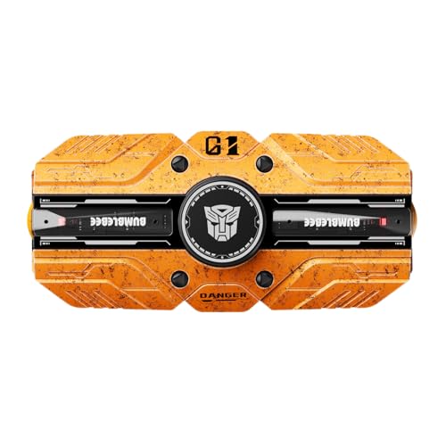 Image of Transformers TF-T80 Bluetooth True Wireless Earbuds with Noise Cancelling in-Ear Cool HiFi HD Calling Dual Modes Sports Music Game Long Endurance Earphones - Yellow Bumblebee