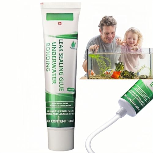 Underwater Aquarium Sealant,Aquarium Repair Adhesive,Fish Tank Sealant,Waterproof Glue for Repairing Leaks in Fish Tanks,Fish Tank & Pond Repair Adhesive,Instant Leak Repair Glue for Aquariums