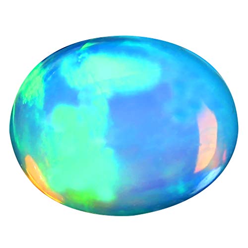 Pierre précieuse opale arc-en-ciel naturelle ovale en vrac de 2,19 ct