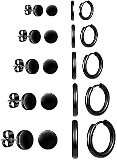 Stainless Steel Earrings Stainless Steel Hoop Earrings Stainless Steel Earrings Studs Small Men's Earrings Studs Huggie Earrings for Women