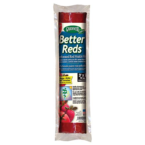 Dalen Gardeneer 3-Foot x 3-Foot Better Reds Red Mulch Film, 8 Pack BR-8