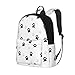 Sac à dos tendance pour femme avec imprimé pattes d'animal - Sac de voyage décontracté pour femme - Sac à dos de randonnée imperméable - Sac à dos d'école pour filles