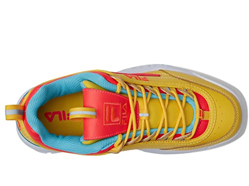 Fila Disruptor II Premium (Big Kid) Lemon/Diva Pink/Bluefish 5 Big Kid M2
