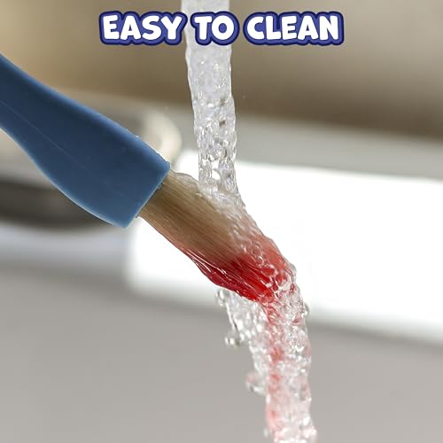 READY 2 LEARN Dreieckige Griffpinsel - 6er-Set - ab 18 Monaten - Leicht zu greifende Pinsel für 2-, 3- und 4-Jährige - Förderung des Schreibgriffs