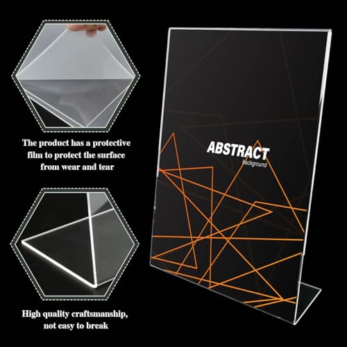 Soporte Acrílico A5 MVQPER Transparente de Alta Claridad para Exposiciones 4
