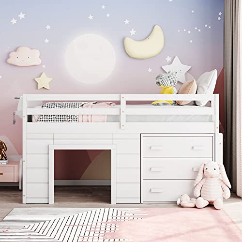 Ballcasttwinsizelowloftbedwithsafetyguardrailstairwoodenbedframewcabinetshelfsolidconstructionnospringboxneededfurnituresetforboysgirlskeensstudybedroomwhite  Urban Country Home Decor Ball cast twin size low loft bed with safety guardrail stairwooden bedframe wcabinet shelfsolid constructionno spring box neededfurniture set for boys girls keens study bedroomwhite  urban country home decor