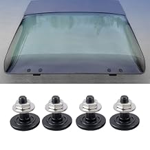 Bevinsee Trunk Rear Hatch Hinge Bolts Compatible with Chevrolet Camaro Firebird Pontiac 1982-1992 20309167 Aluminum