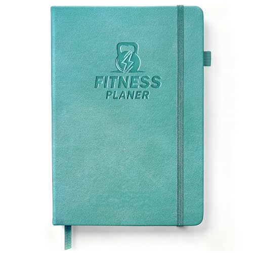 BIROYAL Trainingstagebuch Deutsch mit 186 Workout für dein Krafttraining, Undatierte Trainingsbuch A5, Fitness Journal für Fitnessenthusiast, Workout Gym Buch für Bodybuilding im Gym & ​Heimtraining