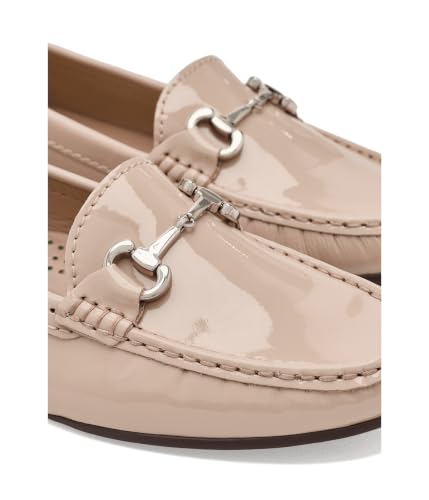 Image of Women's Genuine Leather Slip on Buckle Loafer