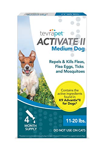 TevraPet Activate II Flea and Tick Prevention for Dogs – 4 Months Topical