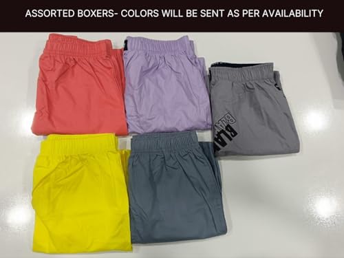 Image of PB & J Men's Cotton Boxers Pack of 3 | Premium Bottom wear | Boxer Shorts for Men | (Assorted Boxers- Colors May Vary)