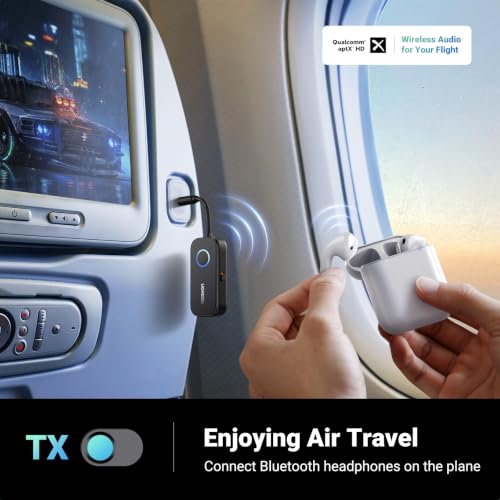 UGREEN Store UGREEN Bluetooth 5.3 Airplane Transmitter Receiver 2 in 1 - Image 3