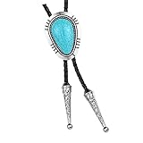 Vintage Western Cowboy Stil Halskette Krawatte mit Metall Anhänger