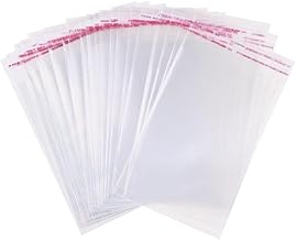 Lot de 300 pochettes refermables en plastique transparent - 8 x 15 cm - Sacs de protection pour cartes de sport - Sacs de protection pour cartes de baseball - Sacs auto-scellants pour collections de
