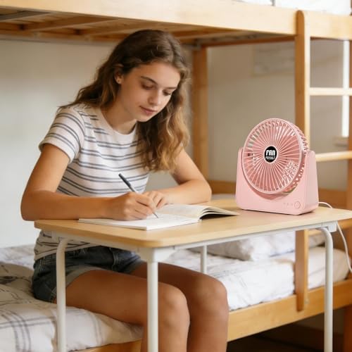 Ventilateur de bureau compact portable puissant refroidissement ajustable