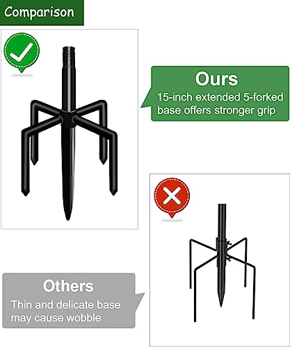 image for Mokeyder 105 Inch Bird House Pole Mount Kit, Adjustable Heavy Duty Bir