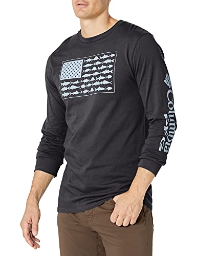 Columbia Men's Americana Saltwater Fish Flag Long Sleeve