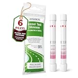 6x Alcol Test Monouso a Soffio | Etilometro Rapido e Preciso | Rilevazione Immediata della Presenza di Alcol | Facile da Usare | Risultati Affidabili e Certificate Accuracy 98%