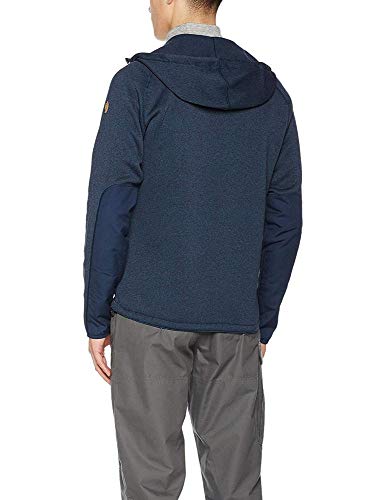 Fjällräven Herren Fleecejacke Övik Fleece Hoodie, Navy 560, M