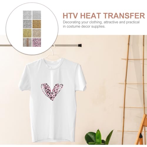 Film de transfert thermique imprimé léopard PU pour vêtement et T-shirt DIY - 8