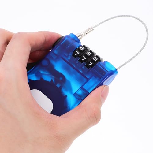 Candado Biometrico Azul para Bicicleta y Esquí miniatura 4