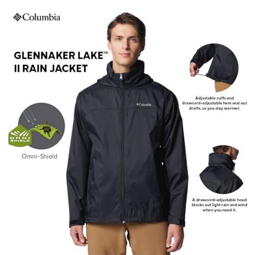 Image of Columbia Men Glennaker Lake II Hiking and Trekking Rain Jacket