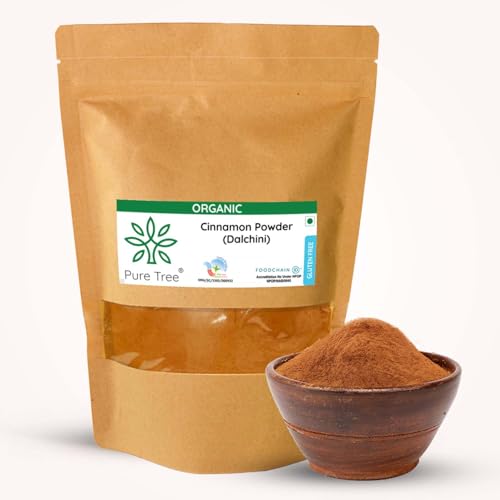Image of Pure Tree Certified Organic Dalchini Powder | 1.8 Kg / 1800 g | Organic Cinnamon Powder | Dal Chini Powder Indian Spices Aroma & Flavour | Gluten Free Cineman Dalchini