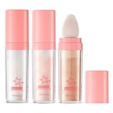 Body Glitter, Shimmer Face and Body Highlighter Powder with Sponge Head, High Gloss Fairy Glitter Sp