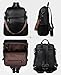 FADEON Leather Backpack Purse for Women Designer Travel Backpack Purses PU Fashion Ladies Shoulder Bag with Tassel Black