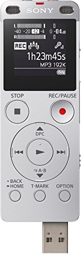 Image of Sony ICD-UX560F Digital Voice Recorder with Built-in USB (Silver)